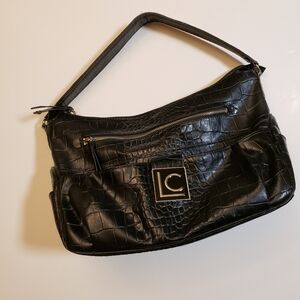 Claiborne Black Embossed Women's Bag